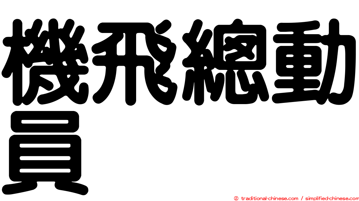 機飛總動員　　
